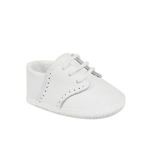 Crown & Ivy brand new white leather shoes, newborn